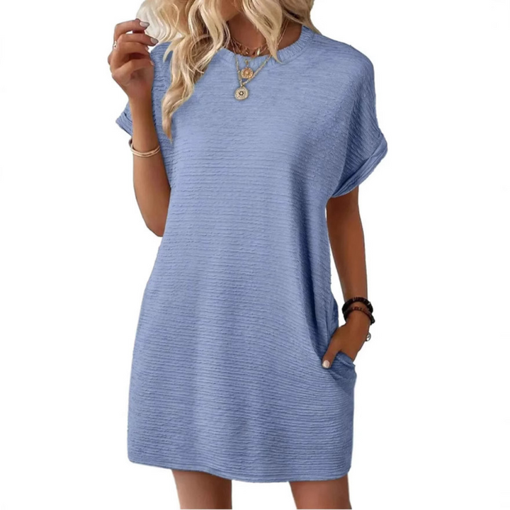 Ferlora™ | Casual Minimalist Round Neck Summer Dress
