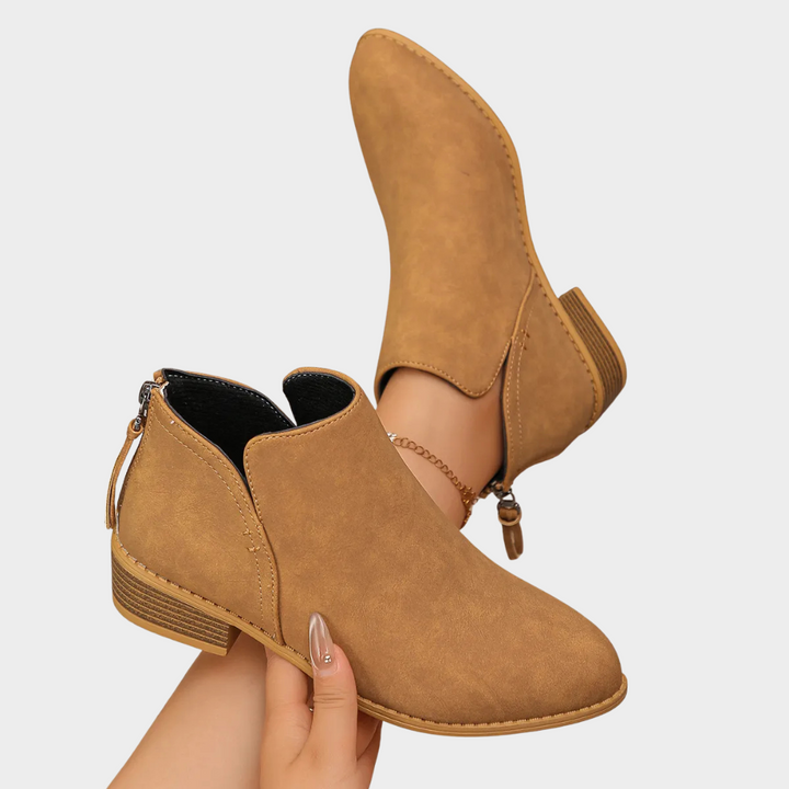 Oakley™ - Low Heel Ankle Boots