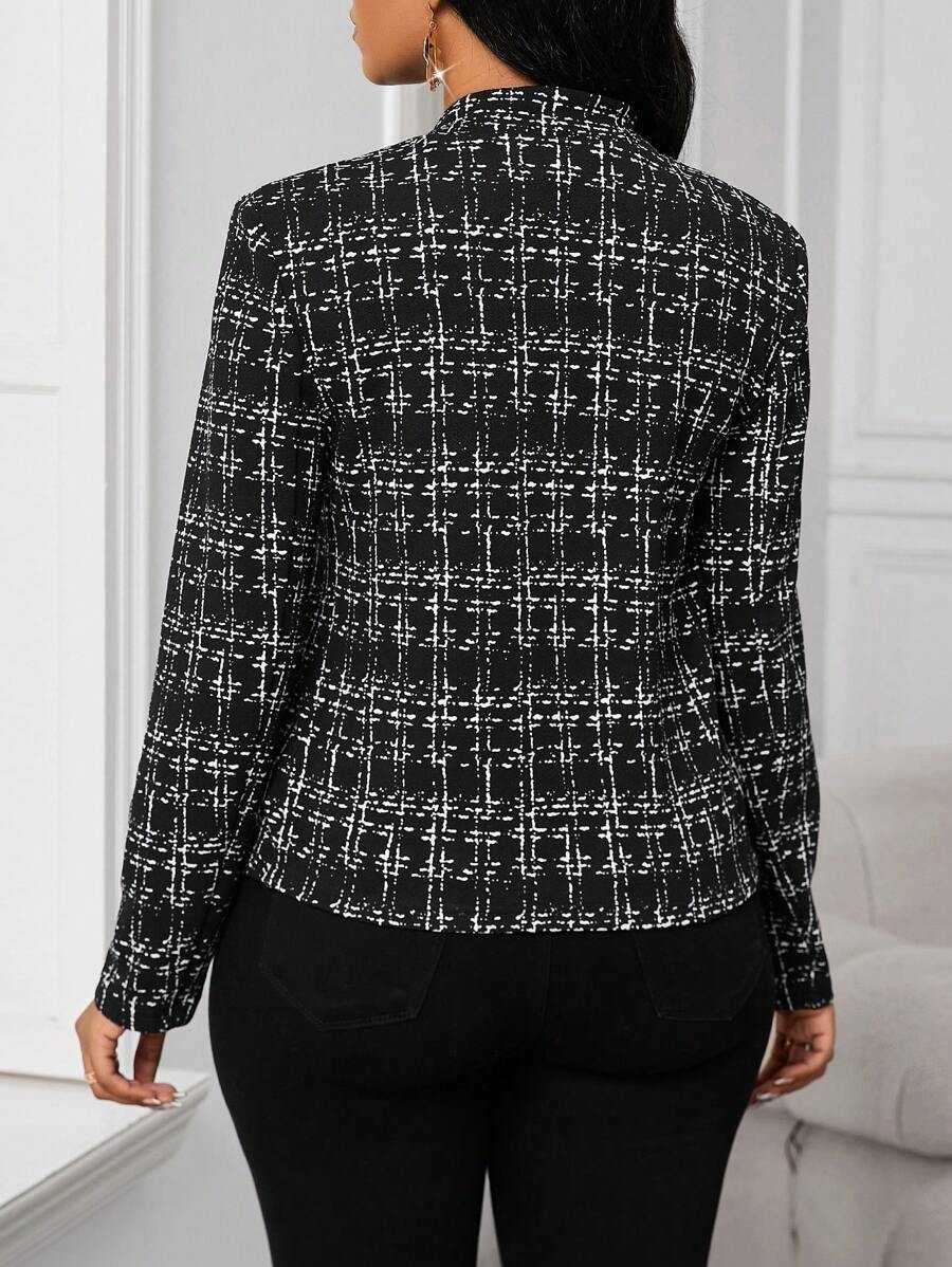 Ellie™ - Chic Plaid Blazer - Ferlora