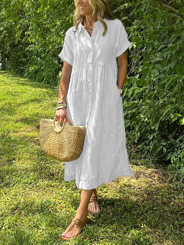 Ferlora™ | ELEGANT STRIPED DRESS