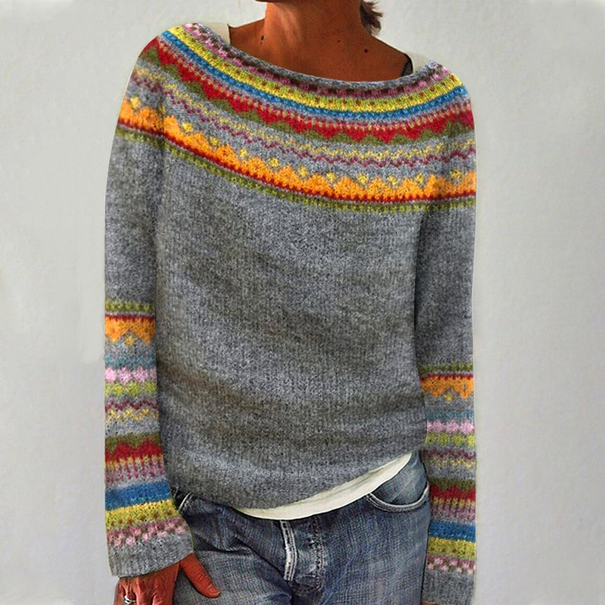 Alora™ – Retro Sweater for Timeless Everyday Charm