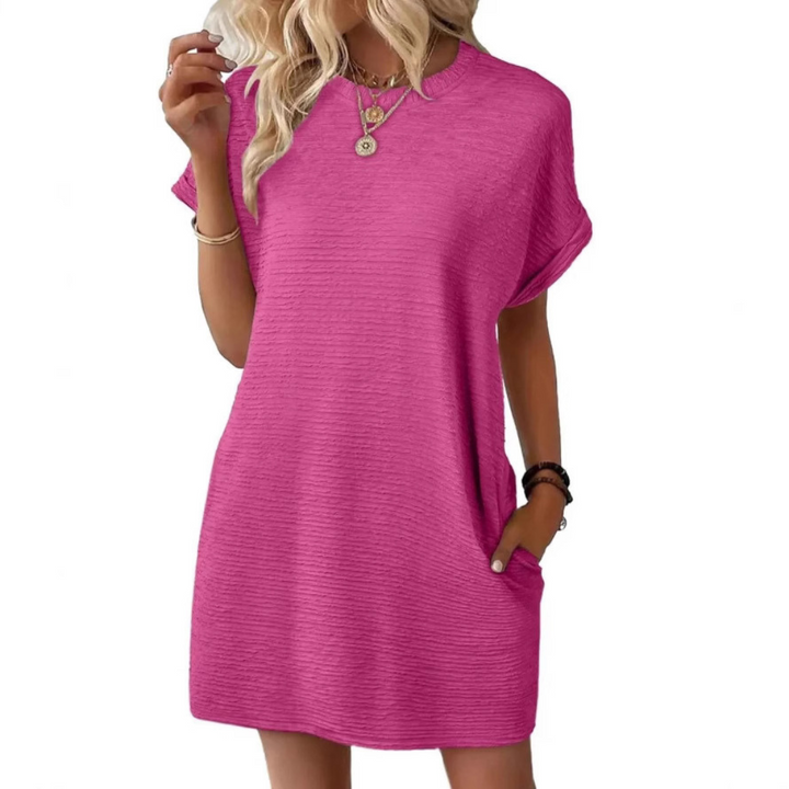 Ferlora™ | Casual Minimalist Round Neck Summer Dress