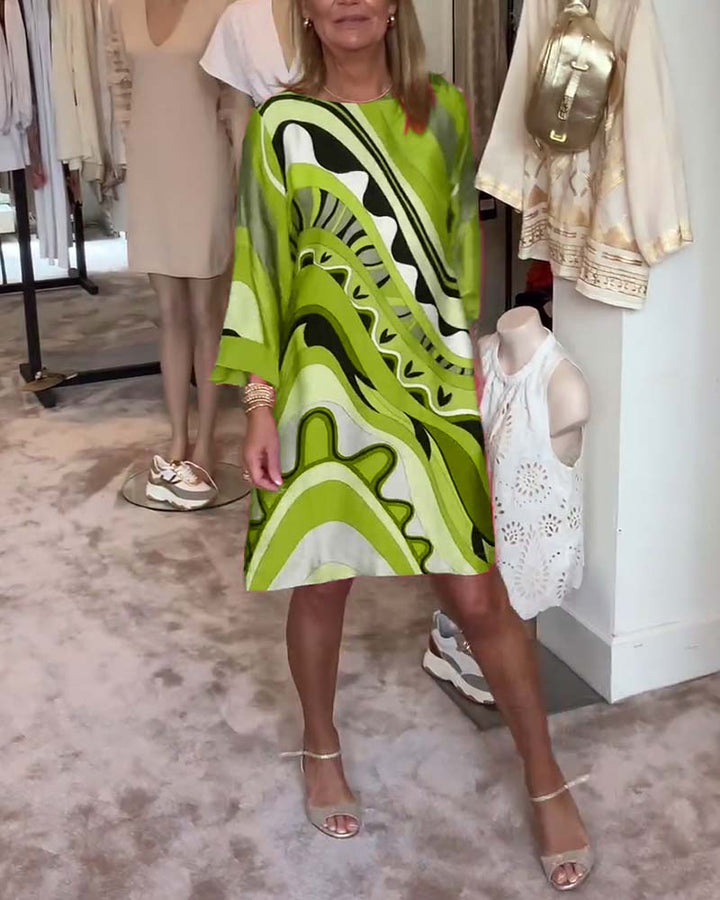 Ferlora™ | Printed Midi Dress