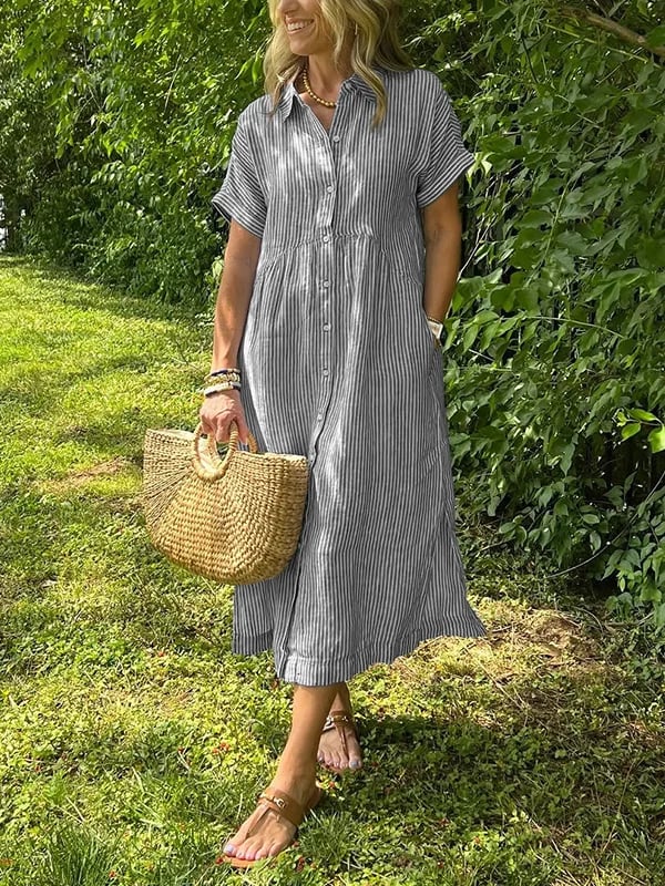 Ferlora™ | ELEGANT STRIPED DRESS