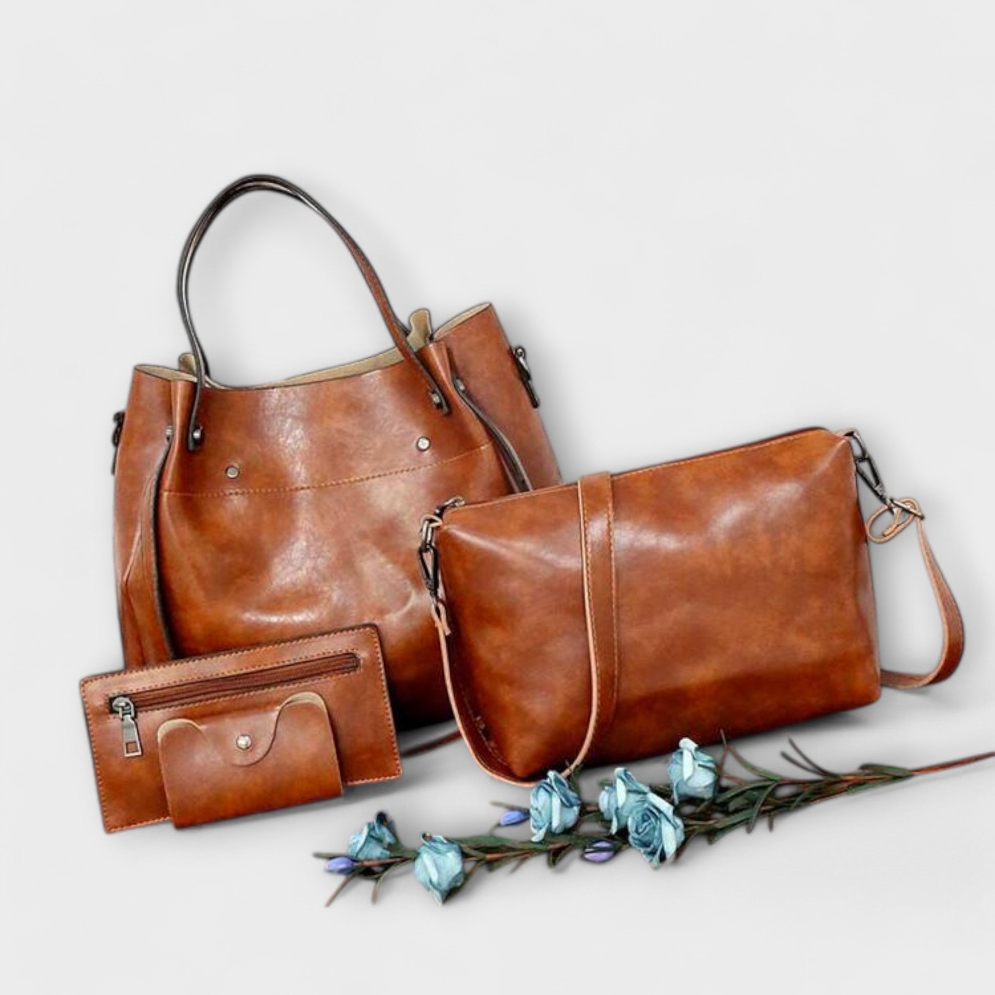 Rachel™ – 4-Piece Vintage Bag Set for Timeless Elegance