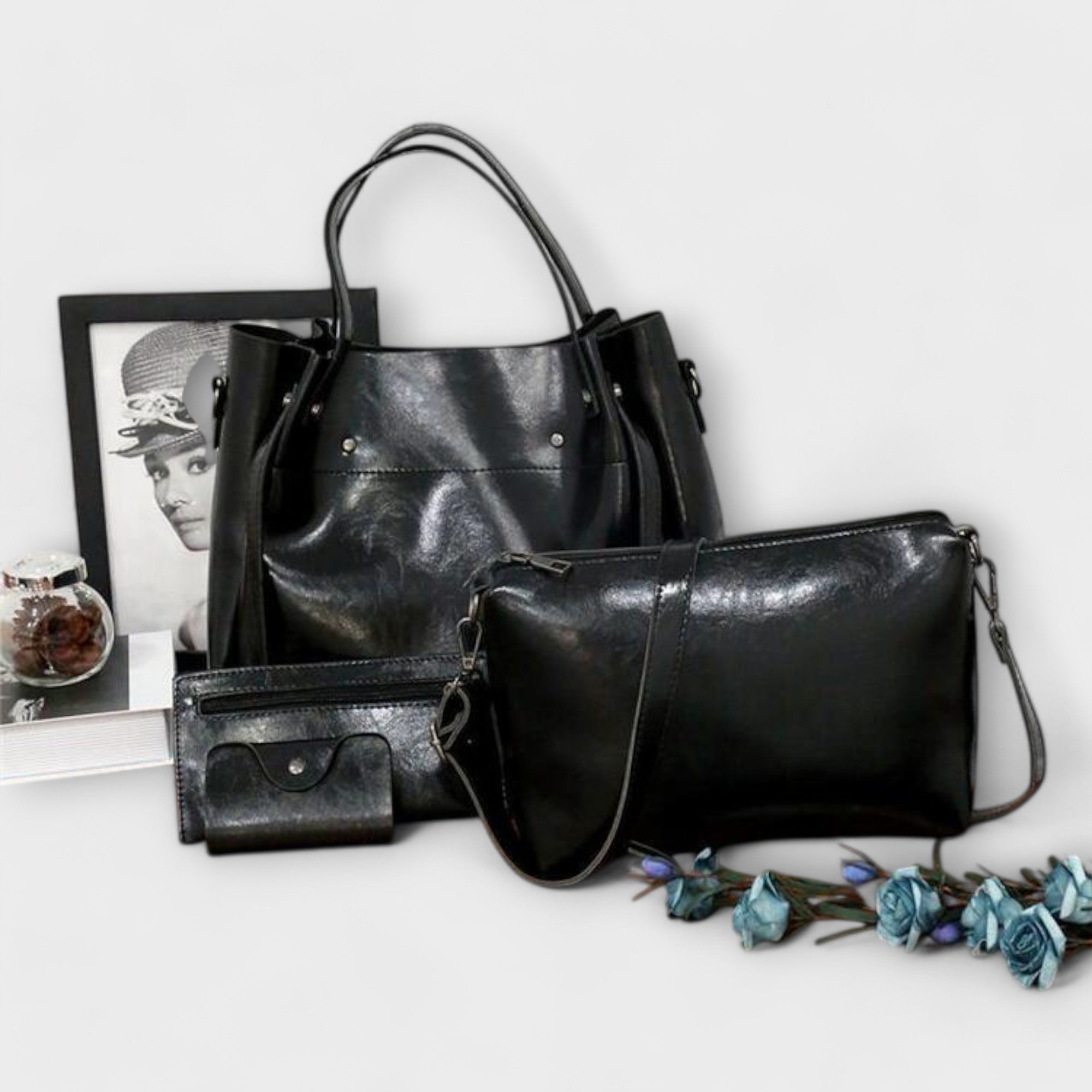 Rachel™ – 4-Piece Vintage Bag Set for Timeless Elegance