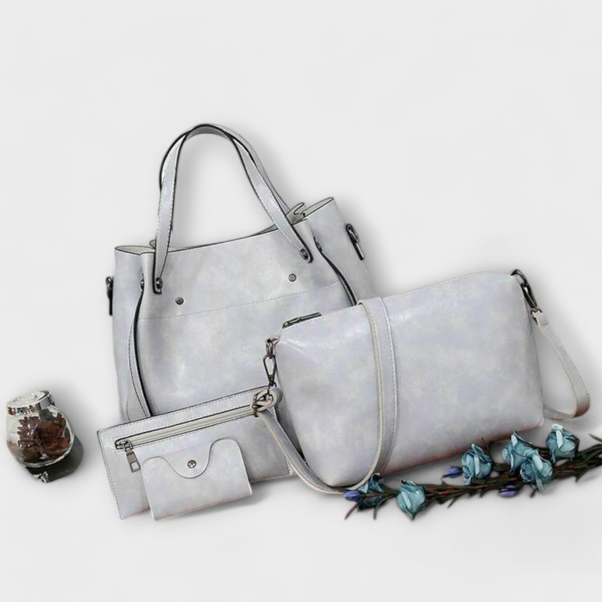 Rachel™ – 4-Piece Vintage Bag Set for Timeless Elegance