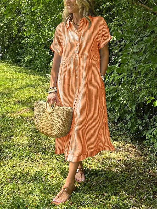Ferlora™ | ELEGANT STRIPED DRESS