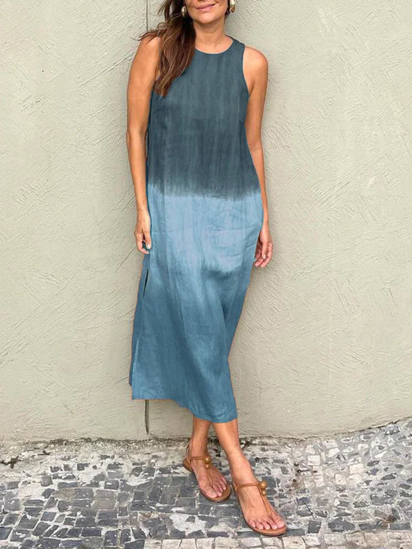 Ferlora™ | Flowy Ombre Dress with Effortless Elegance