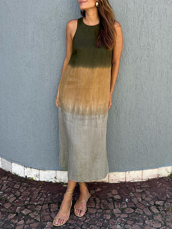 Ferlora™ | Flowy Ombre Dress with Effortless Elegance