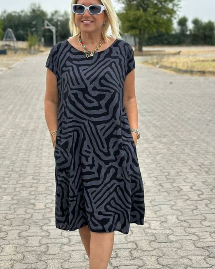 Ferlora™ | Round Neck Summer Dress