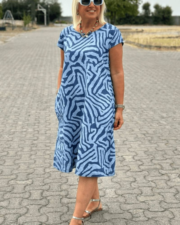 Ferlora™ | Round Neck Summer Dress