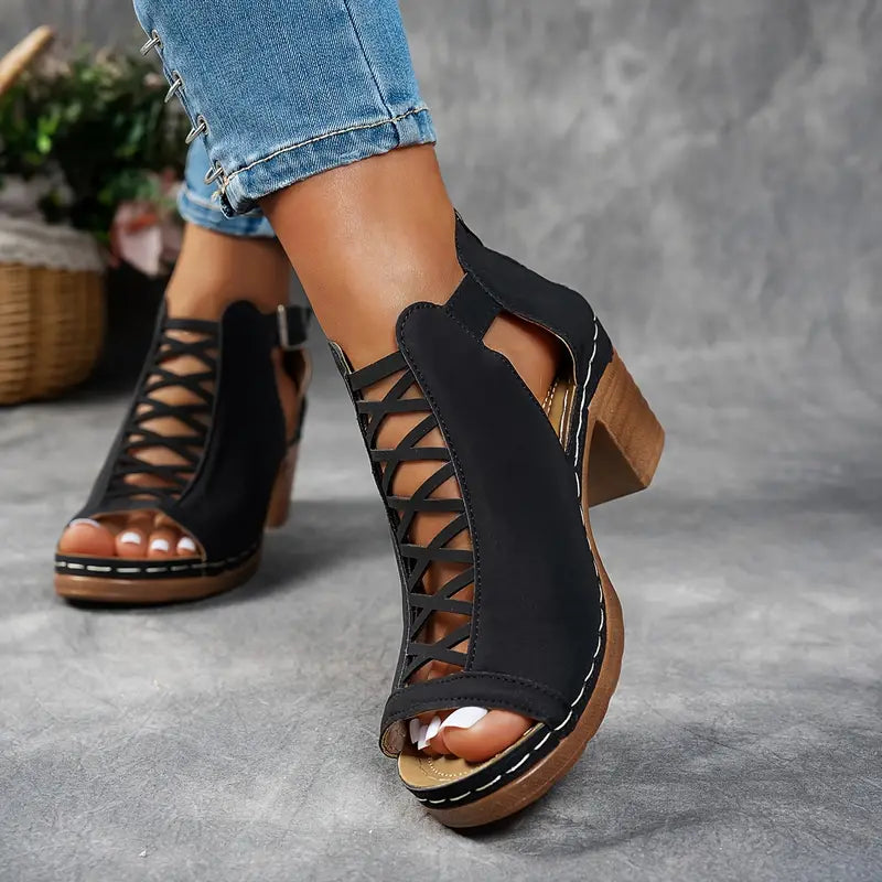 Aubrey™ - Elegant Wedge Sandals - Ferlora