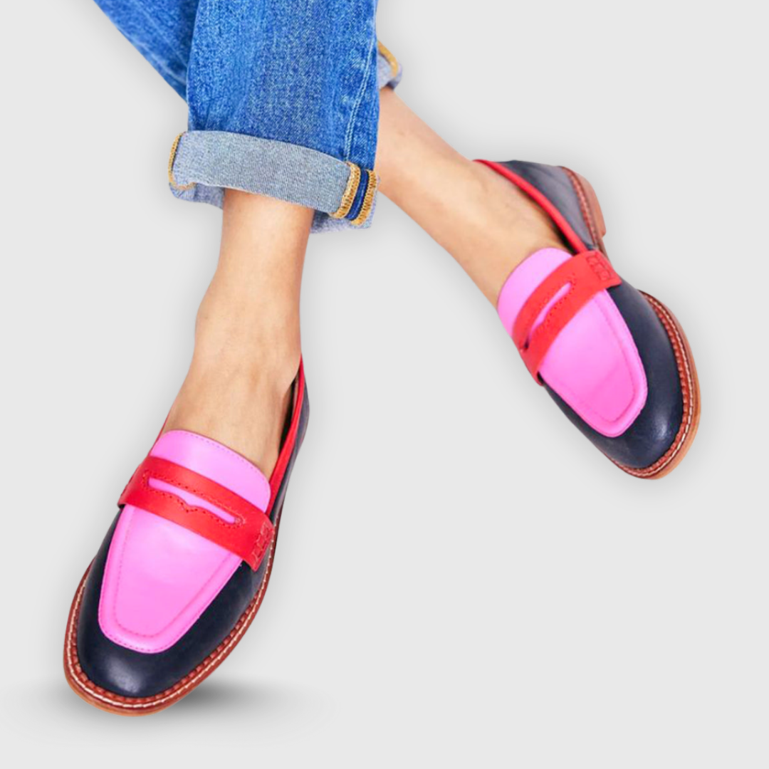 Elizabeth™ – Contrast Loafers for Effortless Sophistication