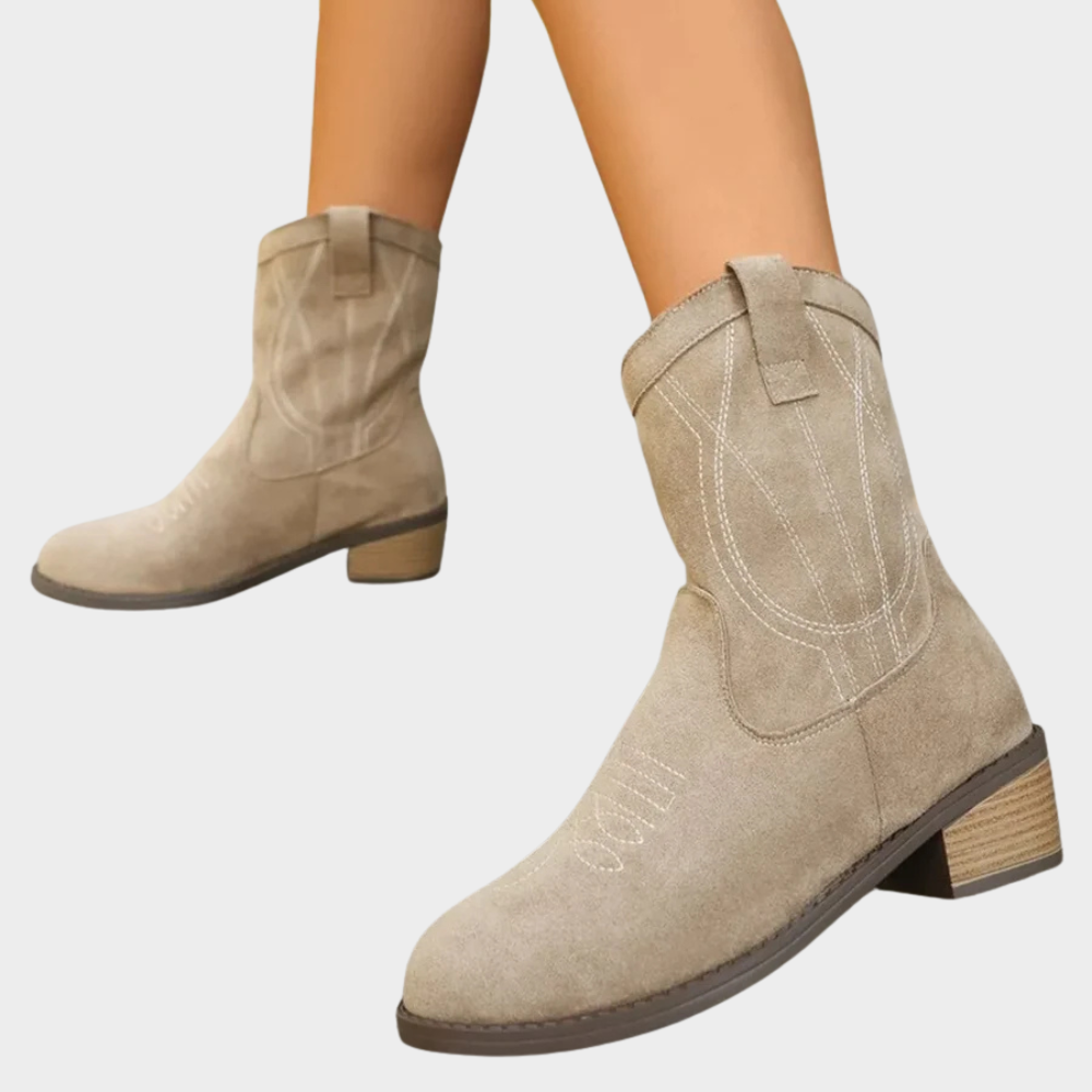 Chandler™ - Cowboy -Style Ankle Boots