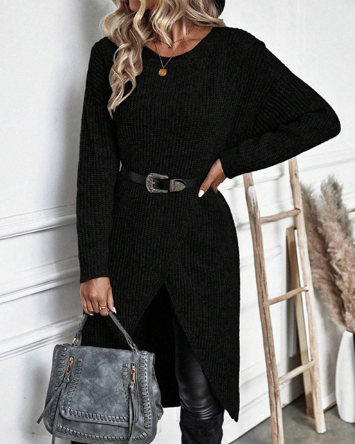 Addison™ - Comfortable Irregular Style Sweater Dress - Ferlora