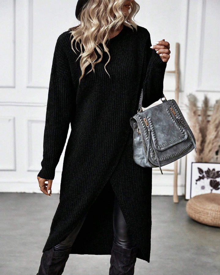 Addison™ - Comfortable Irregular Style Sweater Dress - Ferlora