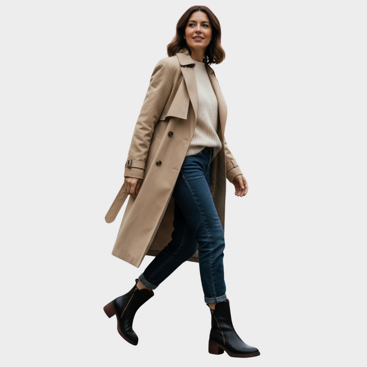 Gabriella™ - Comfortable Vegan Leather Ankle Heeled Boots