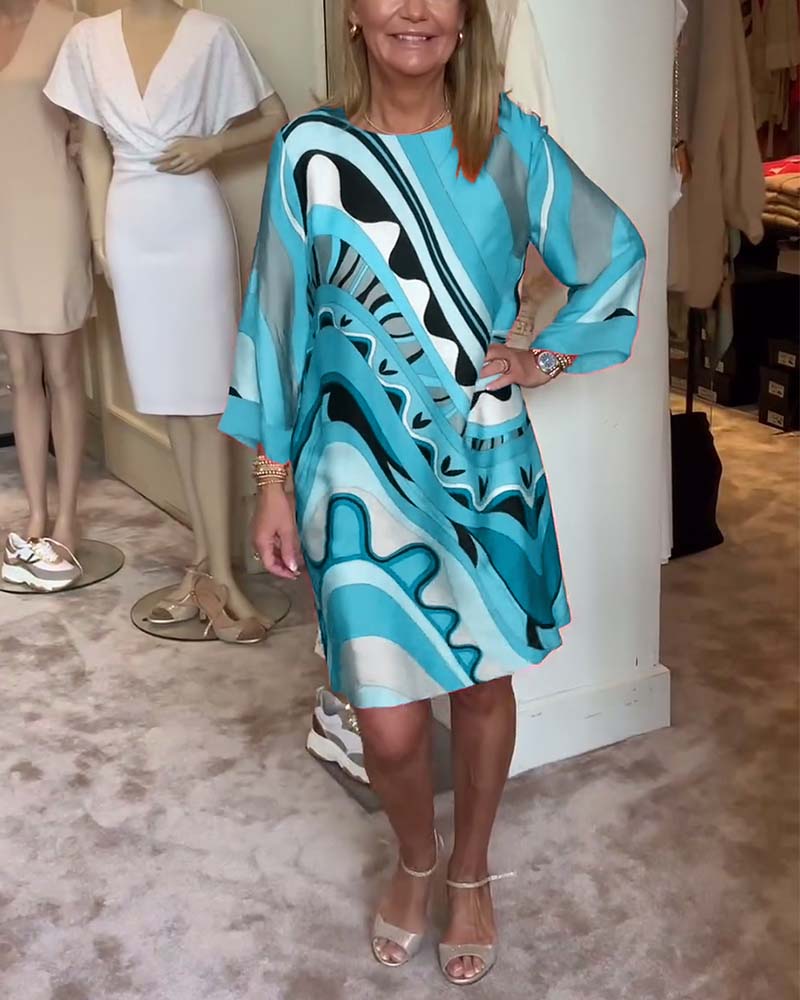 Ferlora™ | Printed Midi Dress