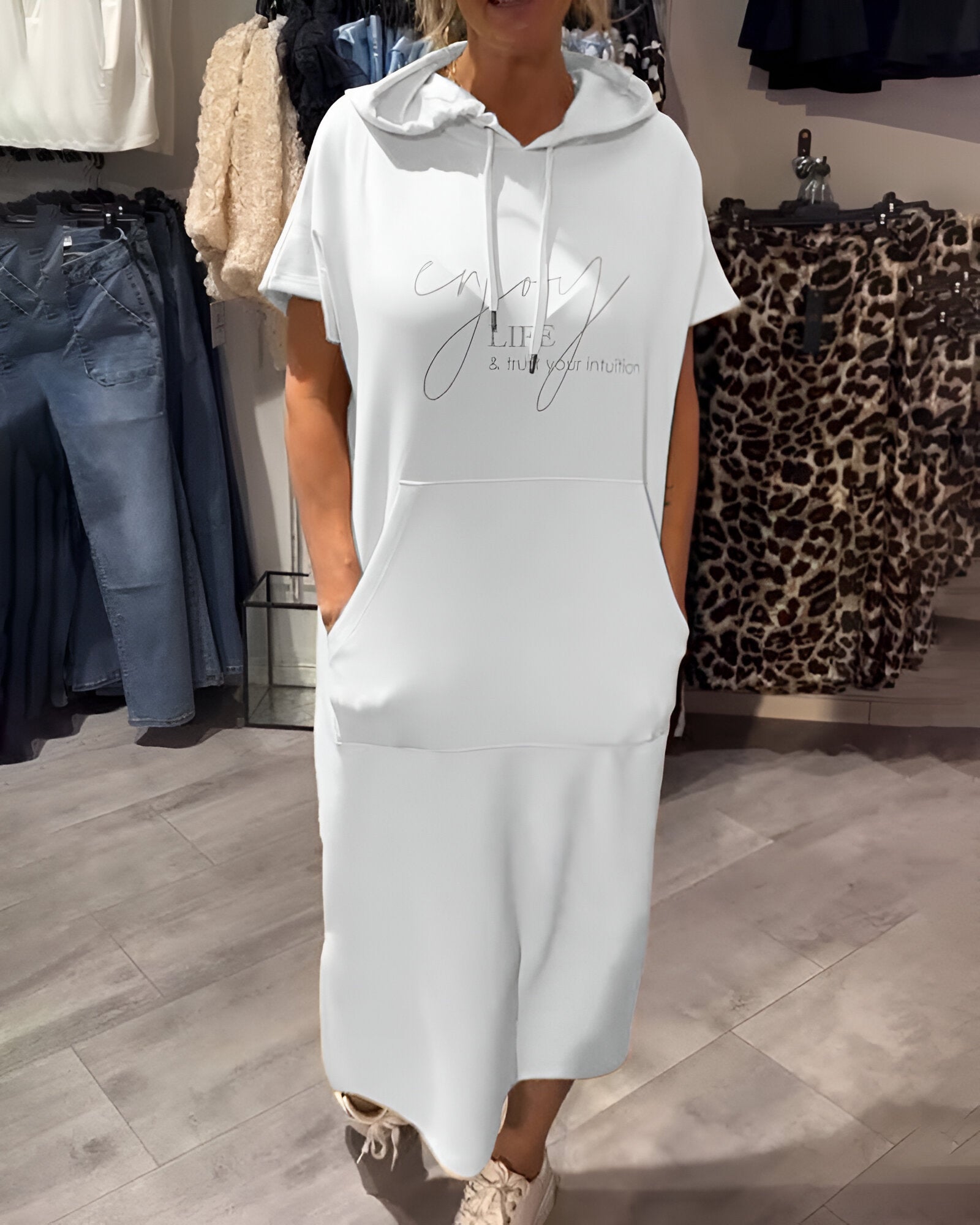 Evey™ – Casual Hoodie Dress