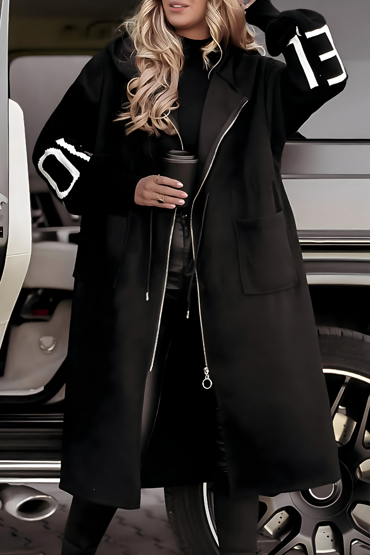Ferlora™ | Hooded Coat for Effortless Modern Elegance