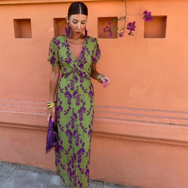 Ferlora™ | Elegant Midi Dress in Soft Tencel Blend