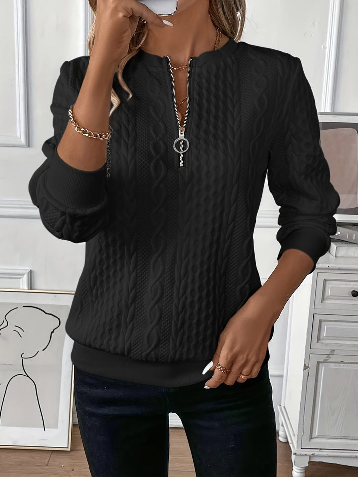 Ferlora™ | Sweater with Zip for Effortless Chic Comfort