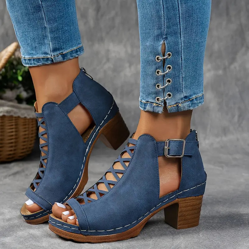 Aubrey™ - Elegant Wedge Sandals - Ferlora