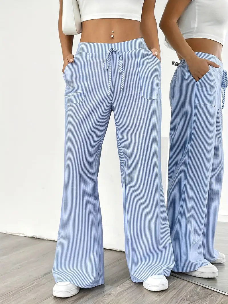 KARINA | STYLISH STRIPED PANTS - Ferlora