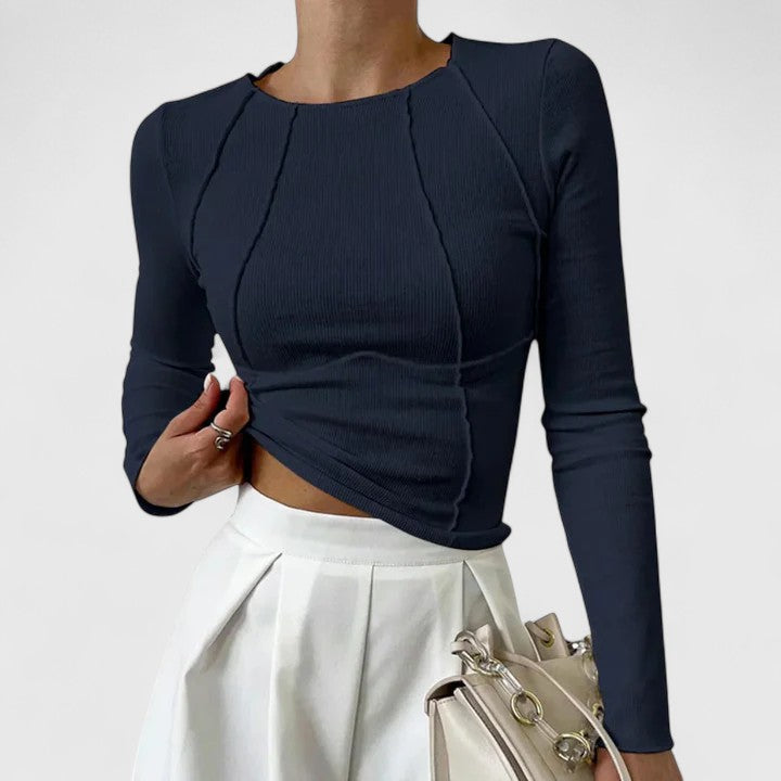 Ferlora™ | Flattering Long Sleeve Top for Effortless Everyday Elegance