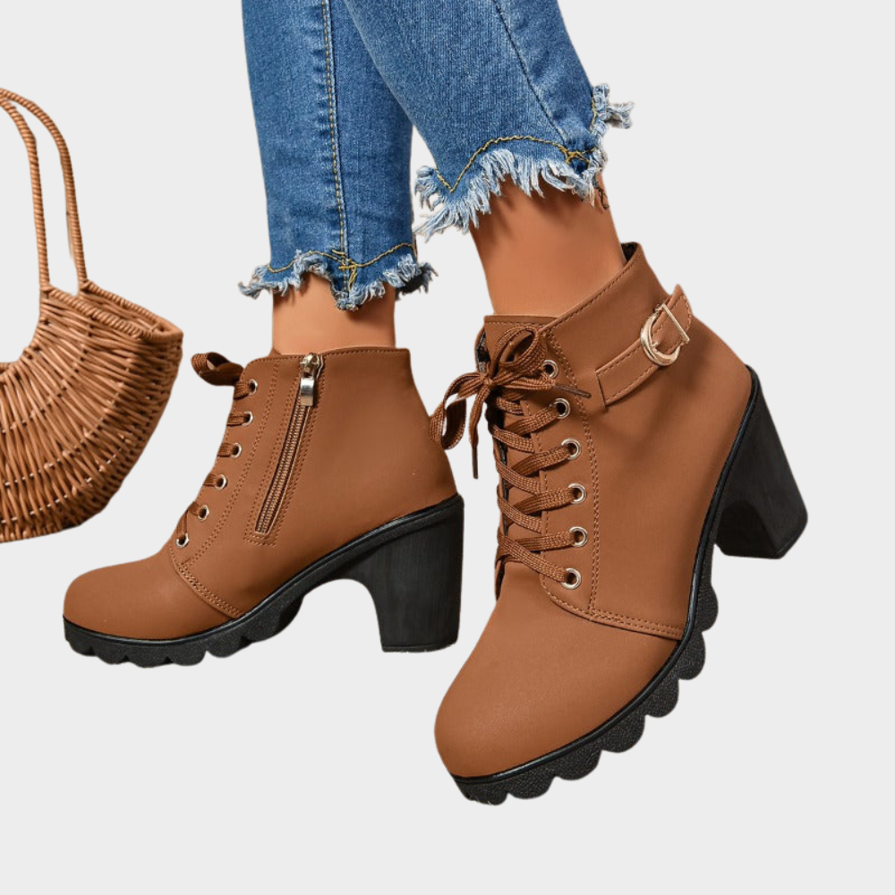 Kenna™ - Block Heel Ankle Boots