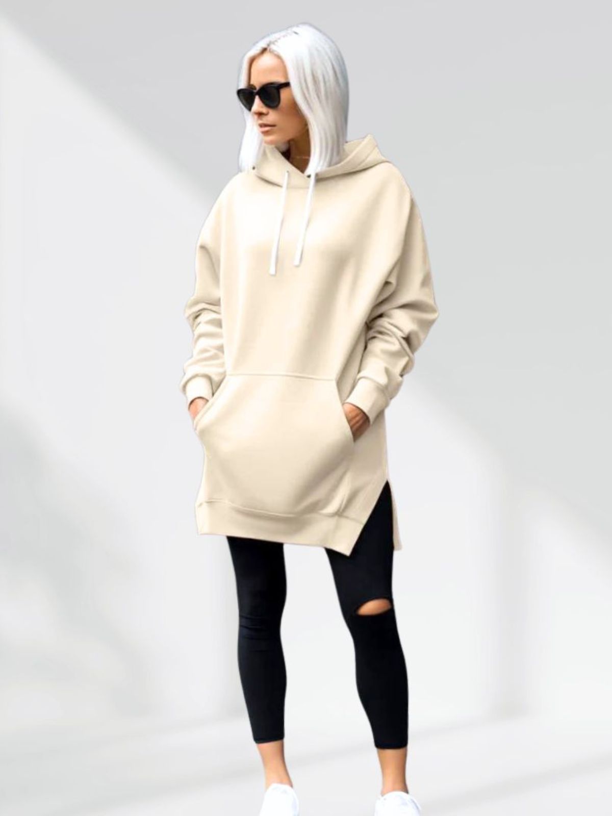Ferlora™ | Oversized Hoodie Dress