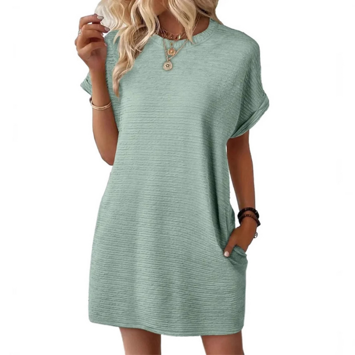 Ferlora™ | Casual Minimalist Round Neck Summer Dress