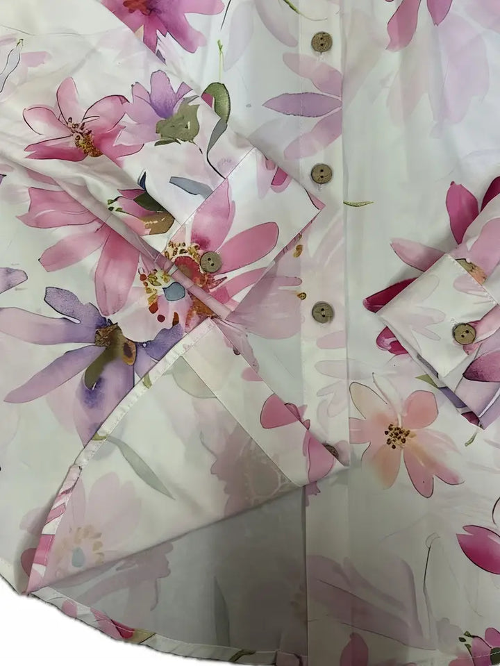 Ferlora™ | Elegant Floral Blouse