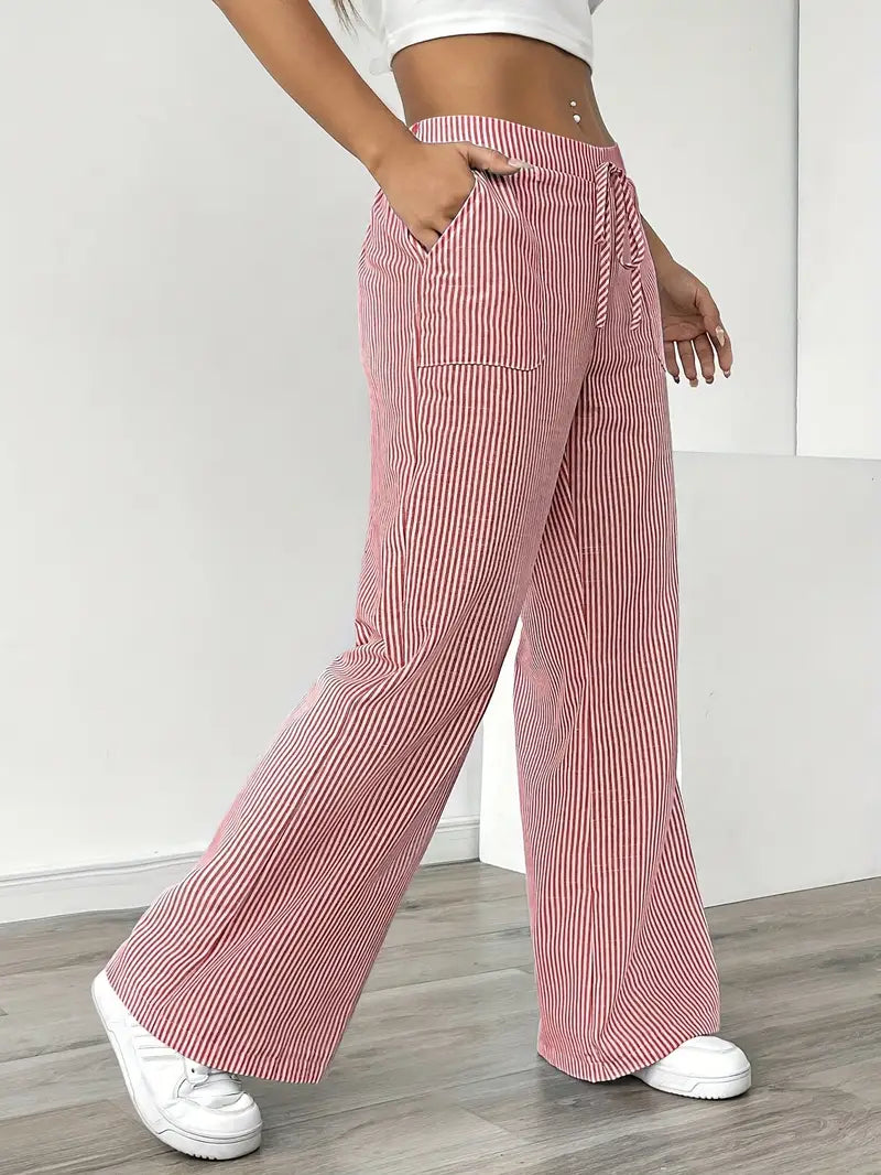KARINA | STYLISH STRIPED PANTS - Ferlora