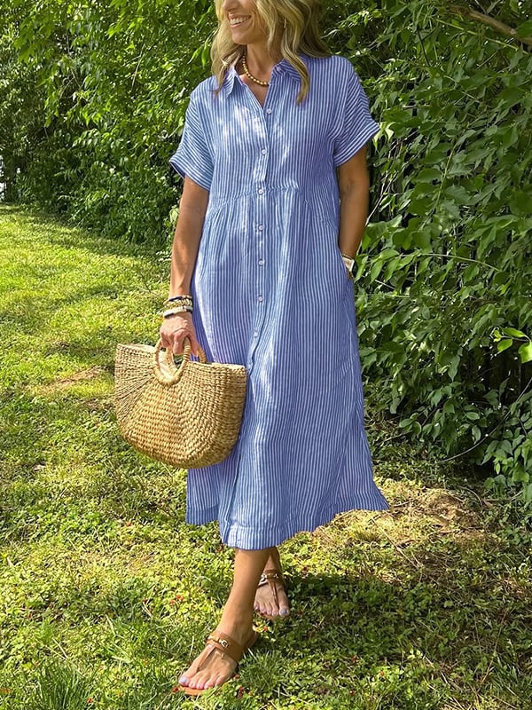 Ferlora™ | ELEGANT STRIPED DRESS