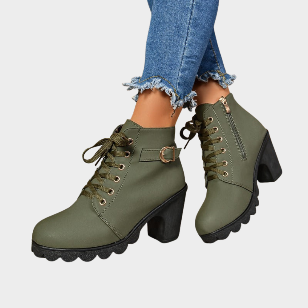 Kenna™ - Block Heel Ankle Boots