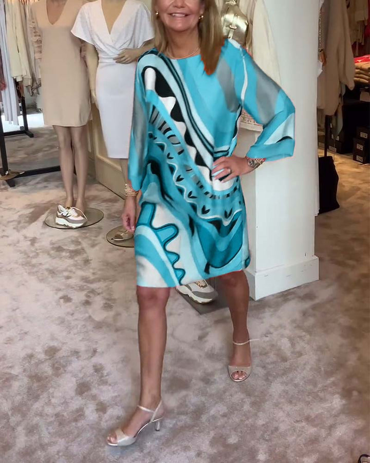 Ferlora™ | Printed Midi Dress