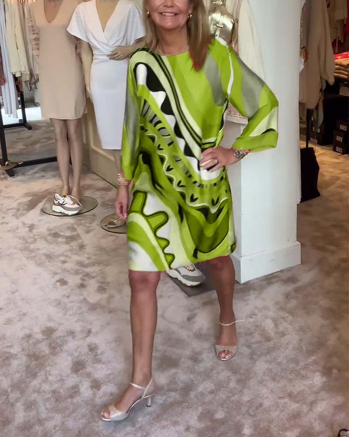 Ferlora™ | Printed Midi Dress