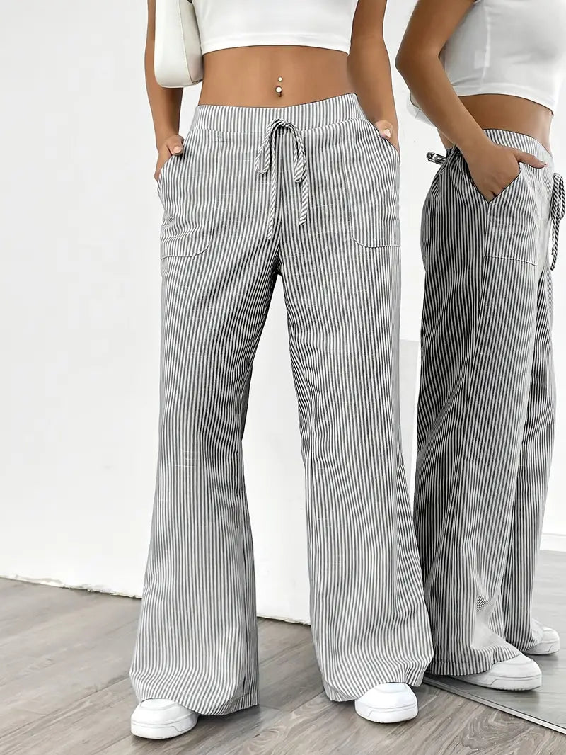 KARINA | STYLISH STRIPED PANTS - Ferlora