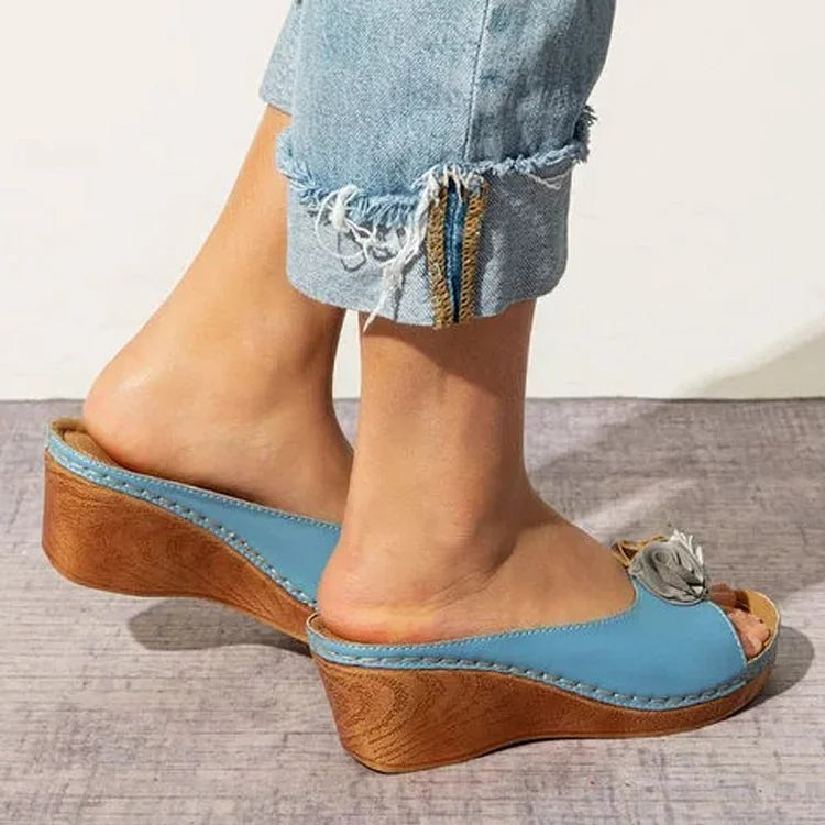 Lily™ - Flower Strap Orthopedic Sandals - Ferlora