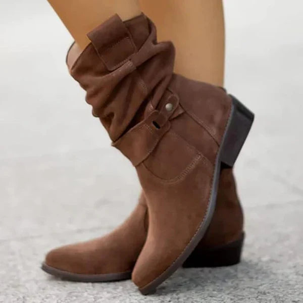 FRANCINCE™ - LOW HEEL ANKLE BOOTS