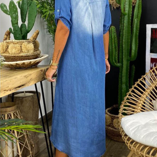 Ferlora™ | Relaxed V-Neck Summer Tunic Dress