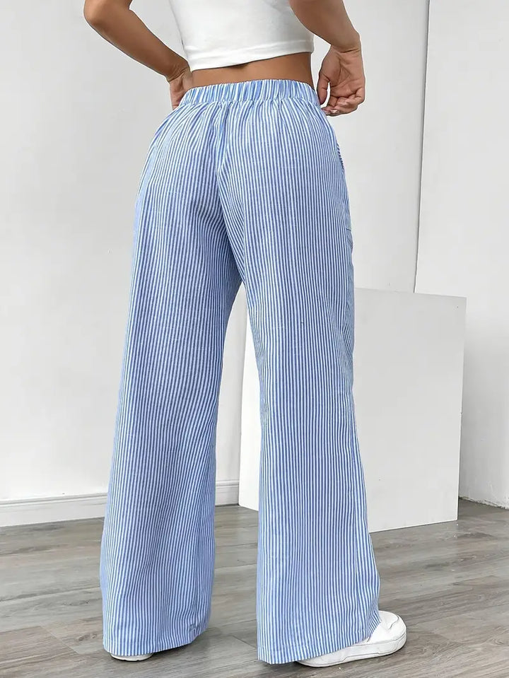 KARINA | STYLISH STRIPED PANTS - Ferlora