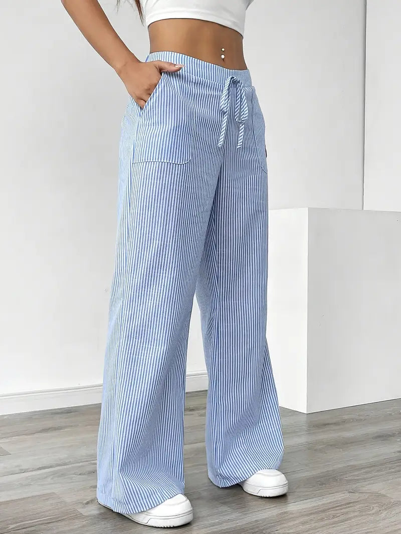 KARINA | STYLISH STRIPED PANTS - Ferlora