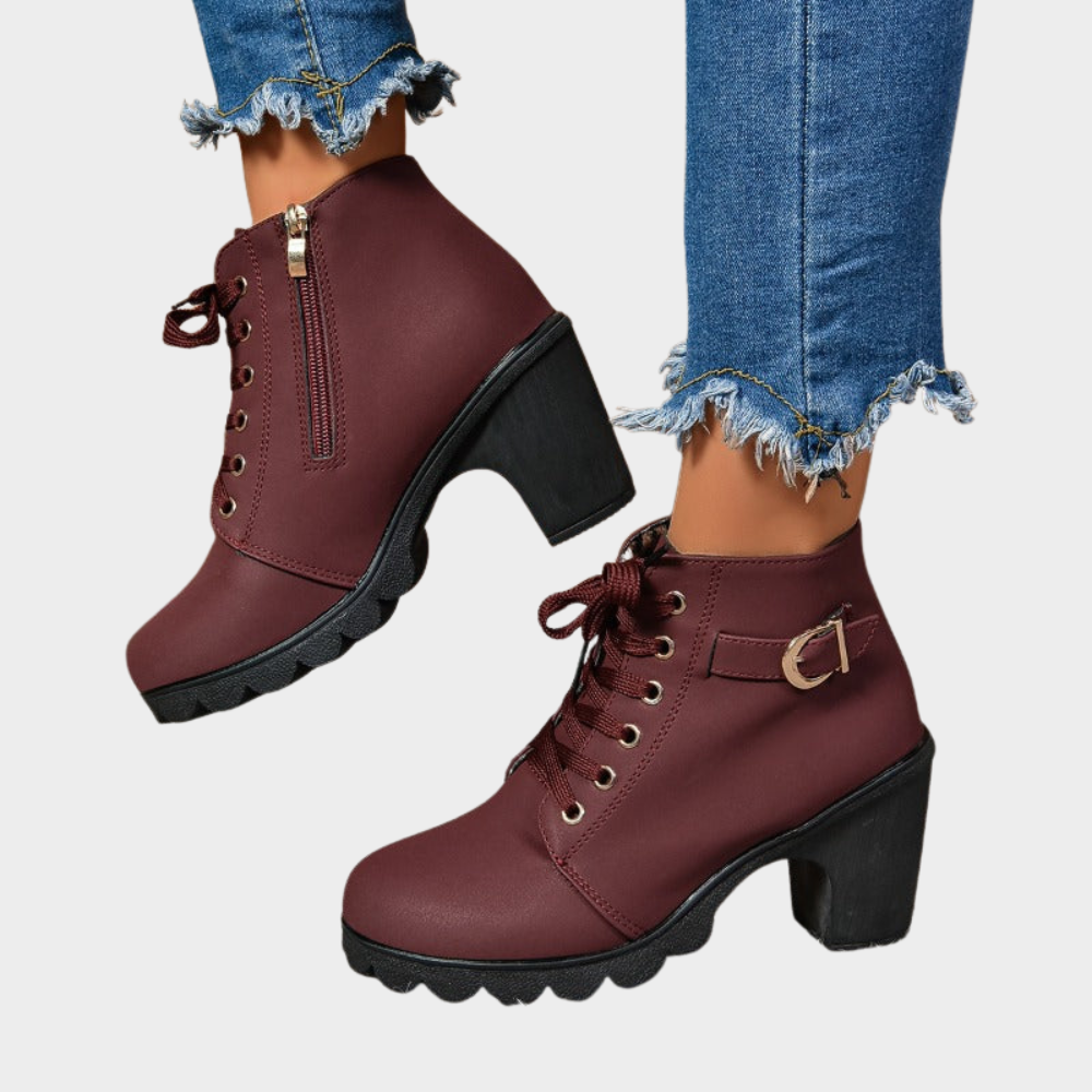 Kenna™ - Block Heel Ankle Boots