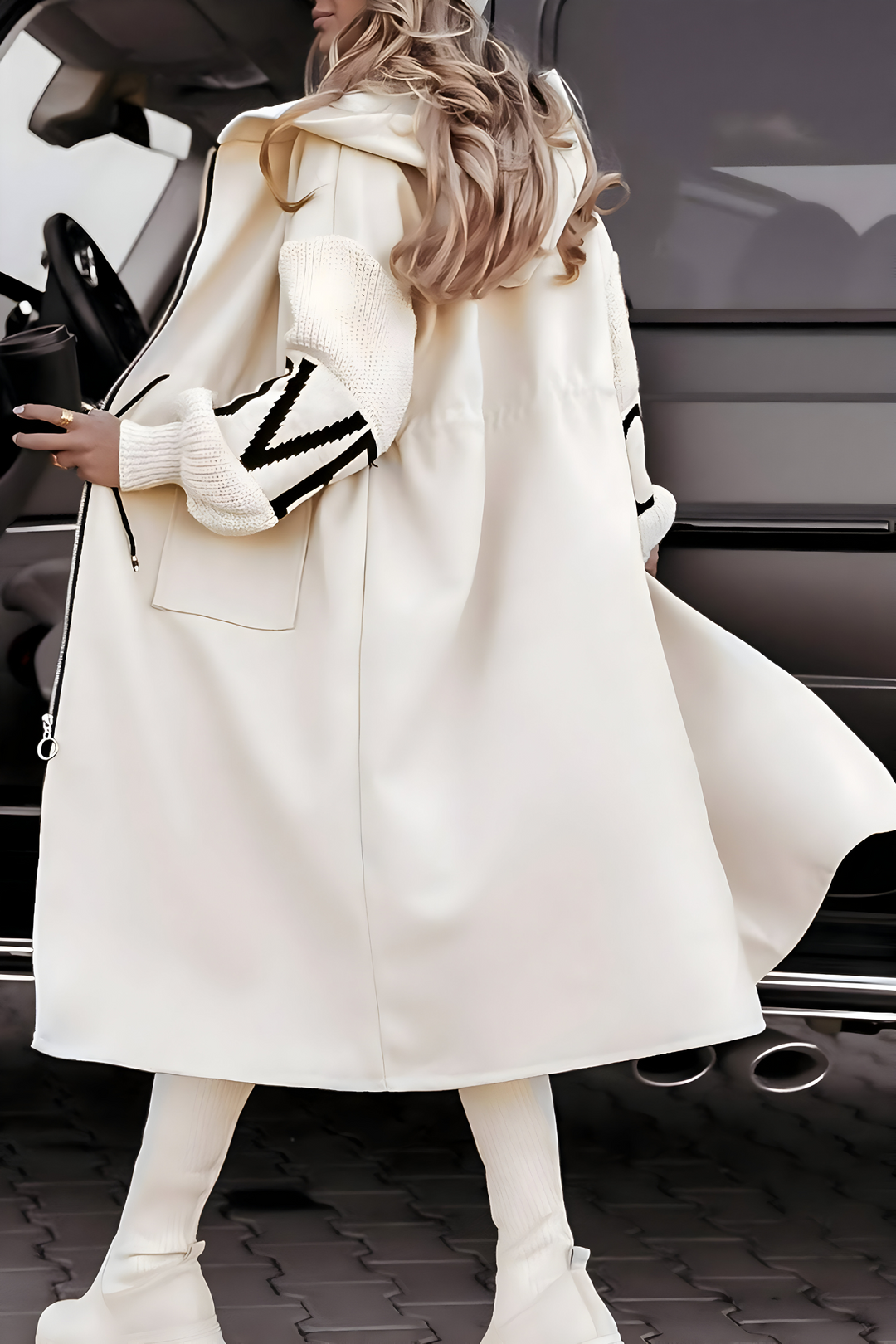 Ferlora™ | Hooded Coat for Effortless Modern Elegance