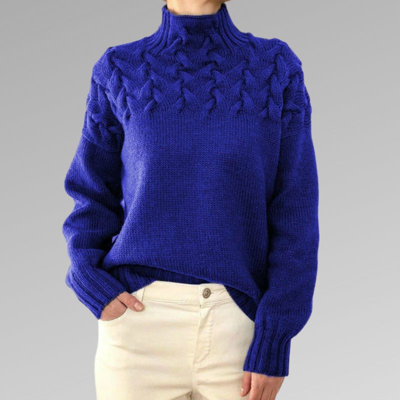 Madison™ - Elegant High Neck Sweater - Ferlora