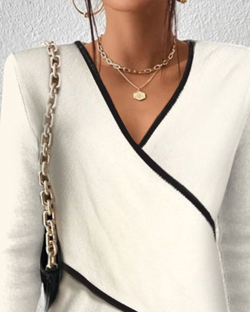 Alyssa™ – Elegant Warm V-neck Sweater - Ferlora