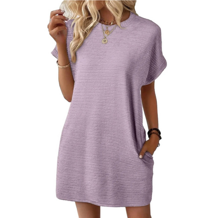 Ferlora™ | Casual Minimalist Round Neck Summer Dress